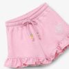 Best Shorts De Corrida De Pelucia Unicornio Rosa Para Menina Roupas De Menina