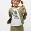 Hot Casaco Caqui De Menina Roupas De Menina
