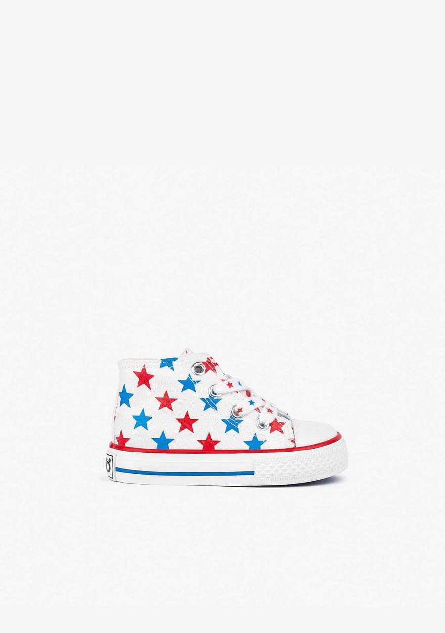 Clearance Tenis De Cano Alto De Lona Baby'S Stars Tenis Casuais