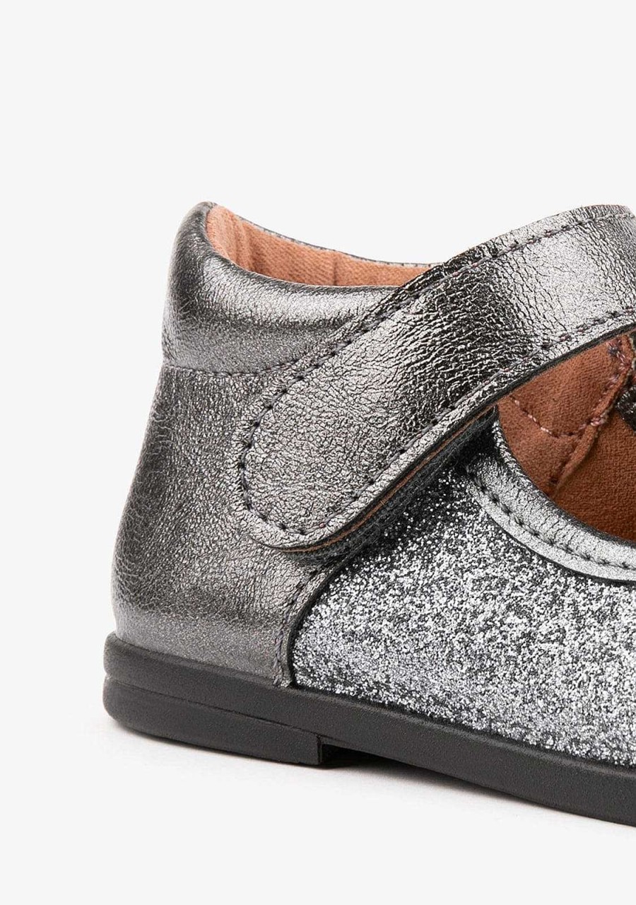 Hot Chumbo Para Bebe Mary Janes Glitter Sapatos Rasos