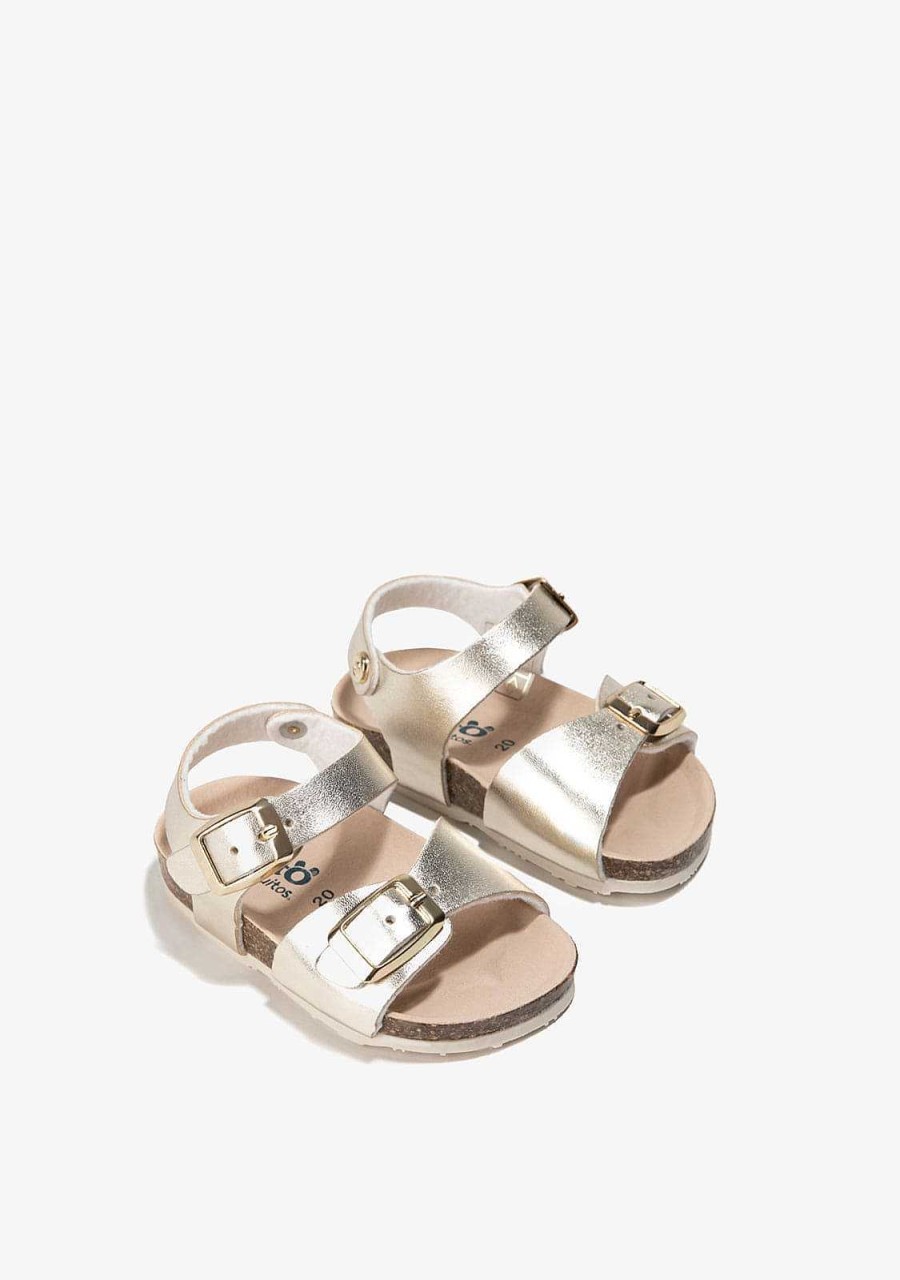 Best Sandalias Baby Platinum Bio Metalizadas Sapatos De Bebe