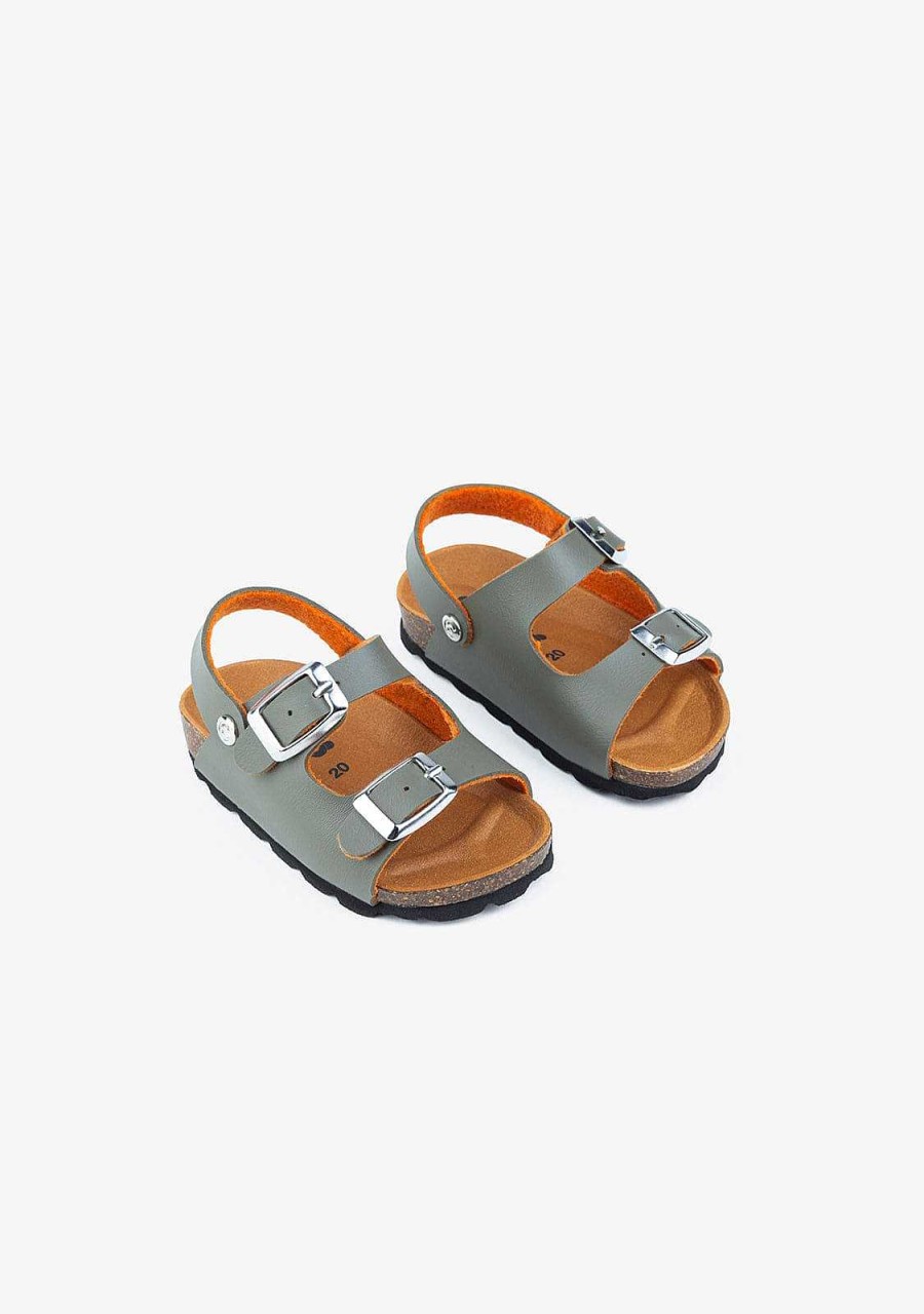 New Sandalias Bio Sinteticas Caqui Para Bebe Sandalias