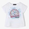 Hot Camiseta Unicornio Solar Reativa Feminina Estampa Branca Camisetas