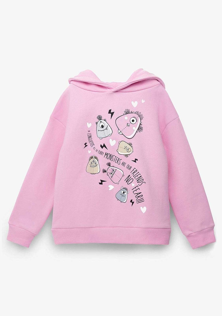 Best Moletom Monstros Rosa Para Menina Moletons