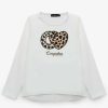 Online T-Shirt Branca Leopardo Conguitos De Menina Camisetas