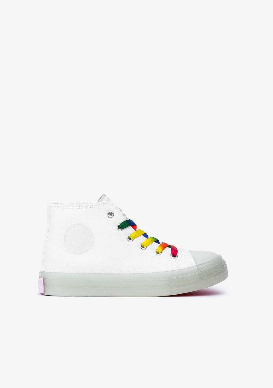 Wholesale Cordao Branco Unis Com Luzes Tenis Hi-Top Lona Tenis Com Luzes