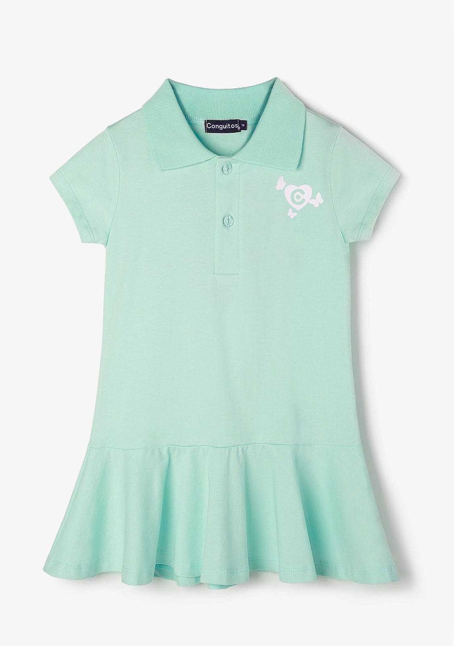 Wholesale Vestido Polo Menina Conguitos Menta Roupas De Menina