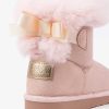 New Botas Australianas Com Laco Rosa Repelente De Agua P&B Botas Australianas