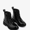 Clearance Botas Militares Pretas De Menina P&B Botas