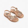 Clearance Sandalias Femininas De Couro Daisy Magnesio Sandalias