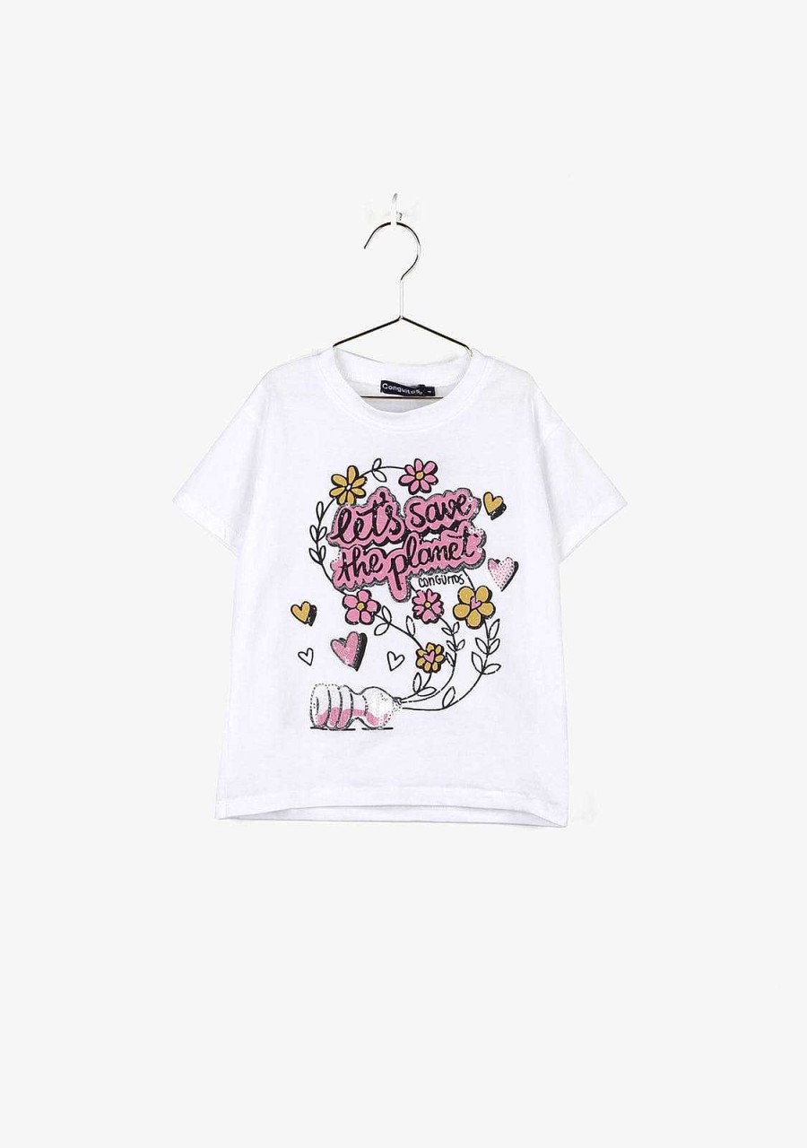 Clearance Camiseta Feminina "Salve O Planeta" Camisetas