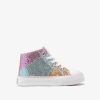 Clearance Tenis Hi Top Glitter Patchwork Sapatos De Menina